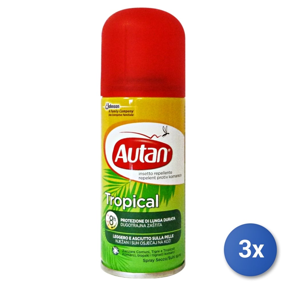 Autan Anti-Raza 100 Ml. Spray seco tropical | Leroy Merlin