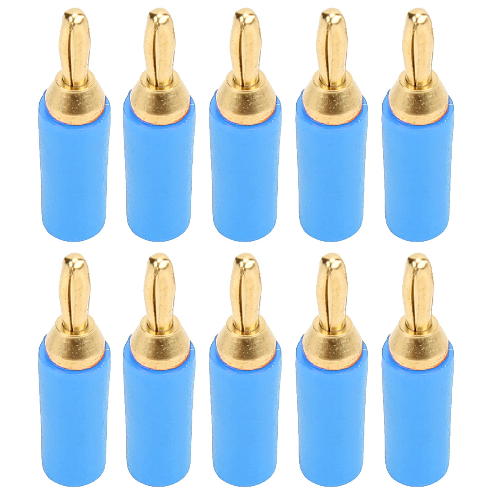 Spine A Banana 10 Pezzi Connettori 2.5mm Ottone Placcato Oro - Per Saldatura E Prese A Molla - Foto 6