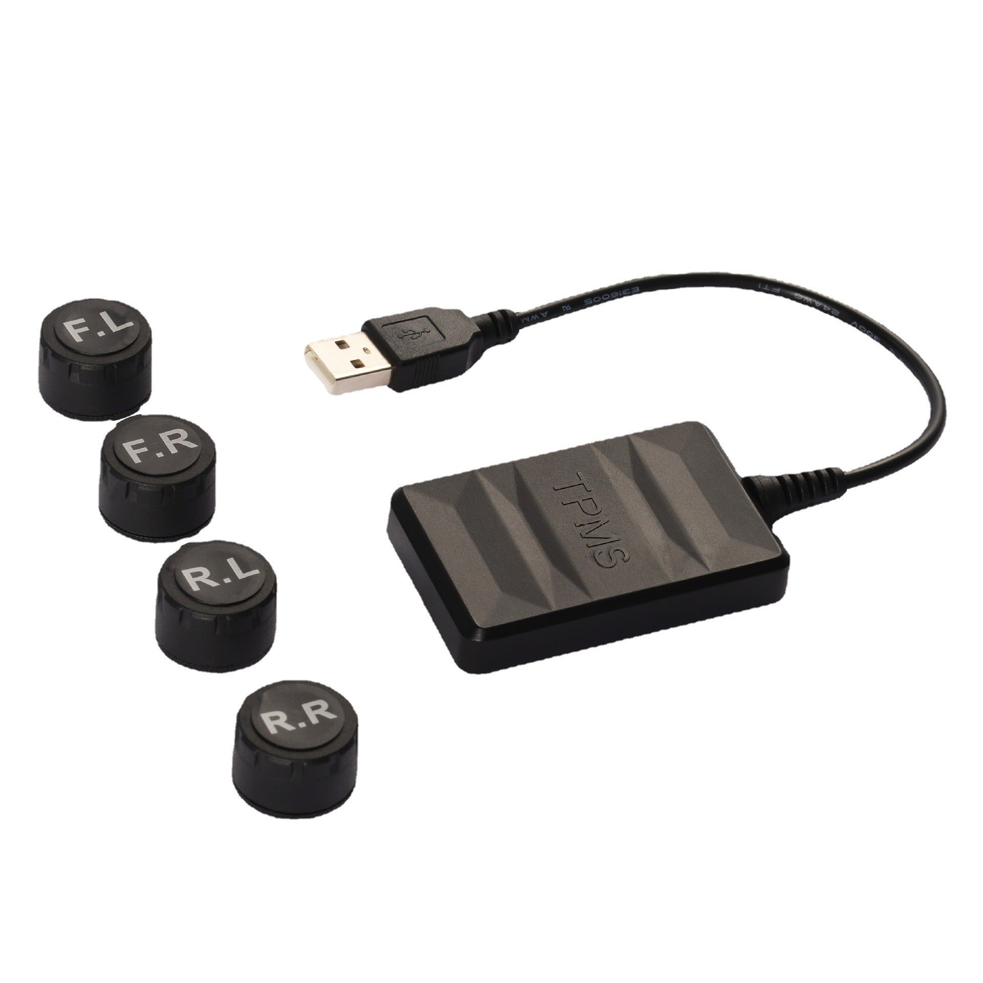 Système Surveillance Pneus Moniteur Pression Pneus 6 Roues KAOLALI - TPMS Solaire Et USB Pour Camions, Caravanes Et Bus, 144 PSI Max Capteurs Sans Fil