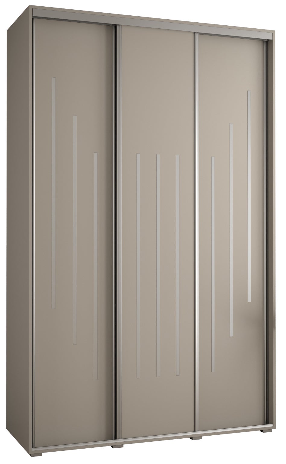 Szafa przesuwna wysoka Dakota 8 160 x 60 x 235,2 cm kaszmir + u. Srebrny - Abiks Meble