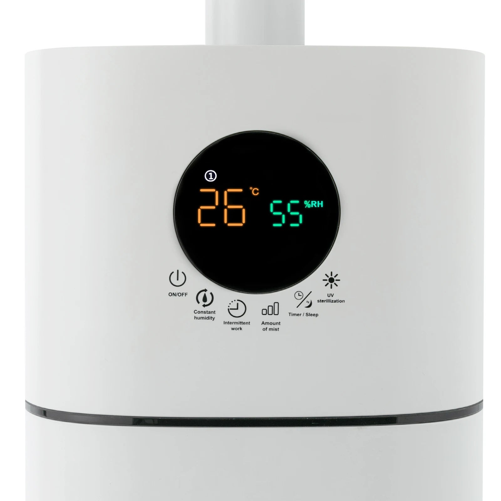 Umidificador de ar industrial 16L grande capacidade 220V, máquina de pulverização inteligente para umidificação comercial, escritórios, armazéns - 7