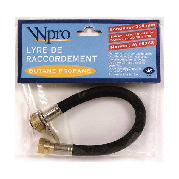 LYRE DE RACCORDEMENT GAZ Butane/Propane 35cm