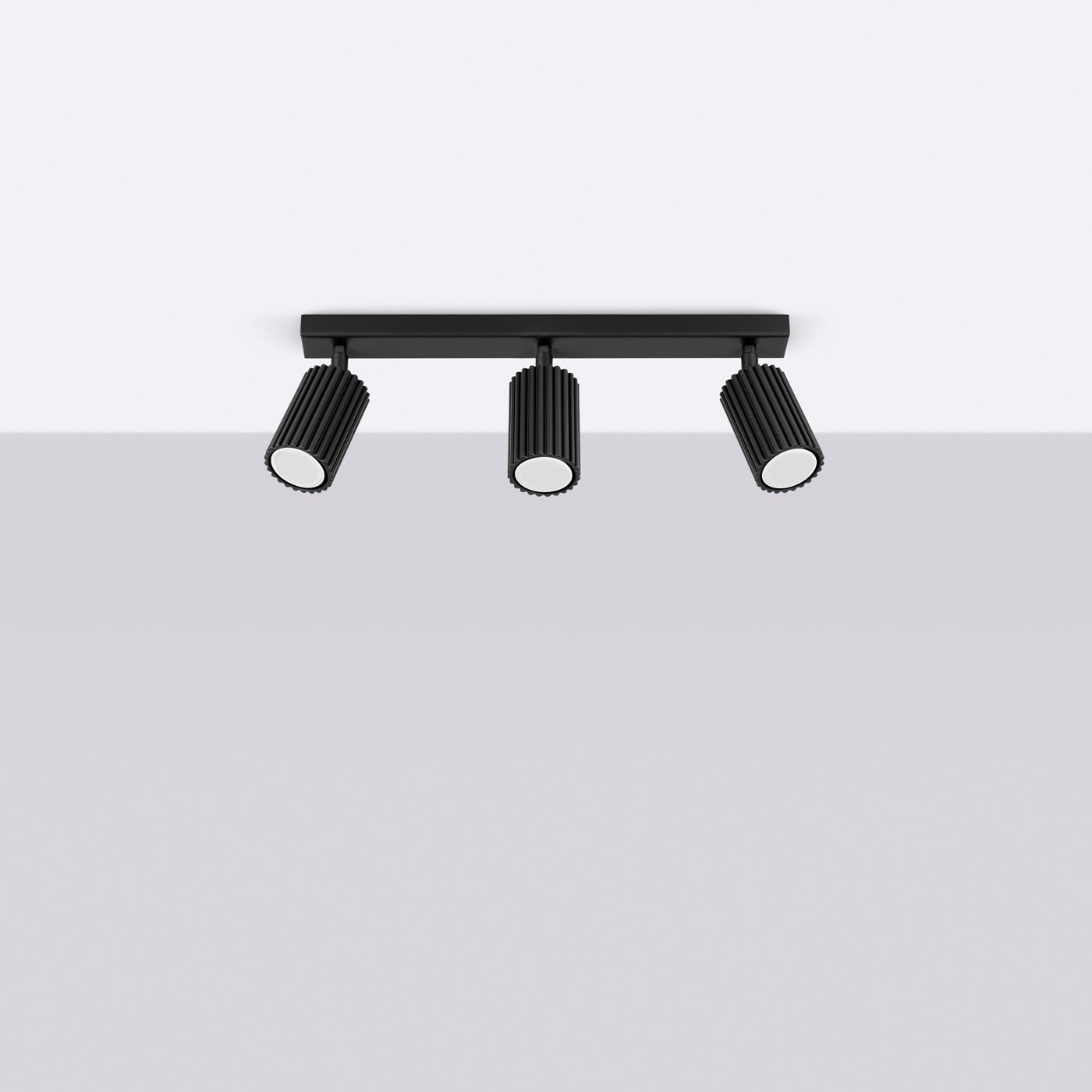 Plafon GLOOW 3L czarny LED 4000K - 45x6.5x16.5cm Sollux