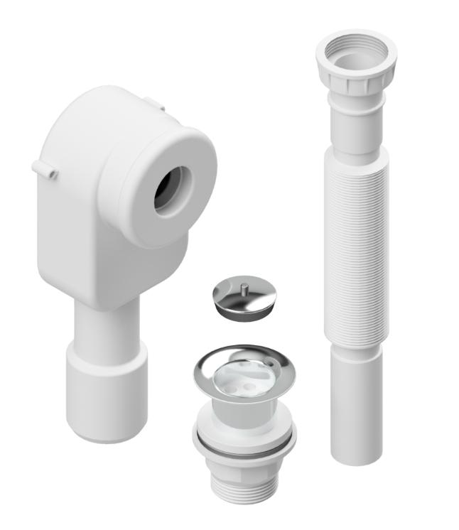 Tappo Filtro Per Lavello Da Cucina In Acciaio Inox 114 Mm - Scolapiatto Con Cestello Rimovibile Per Scarico, Adatto A Aperture 84-90 Mm - 3