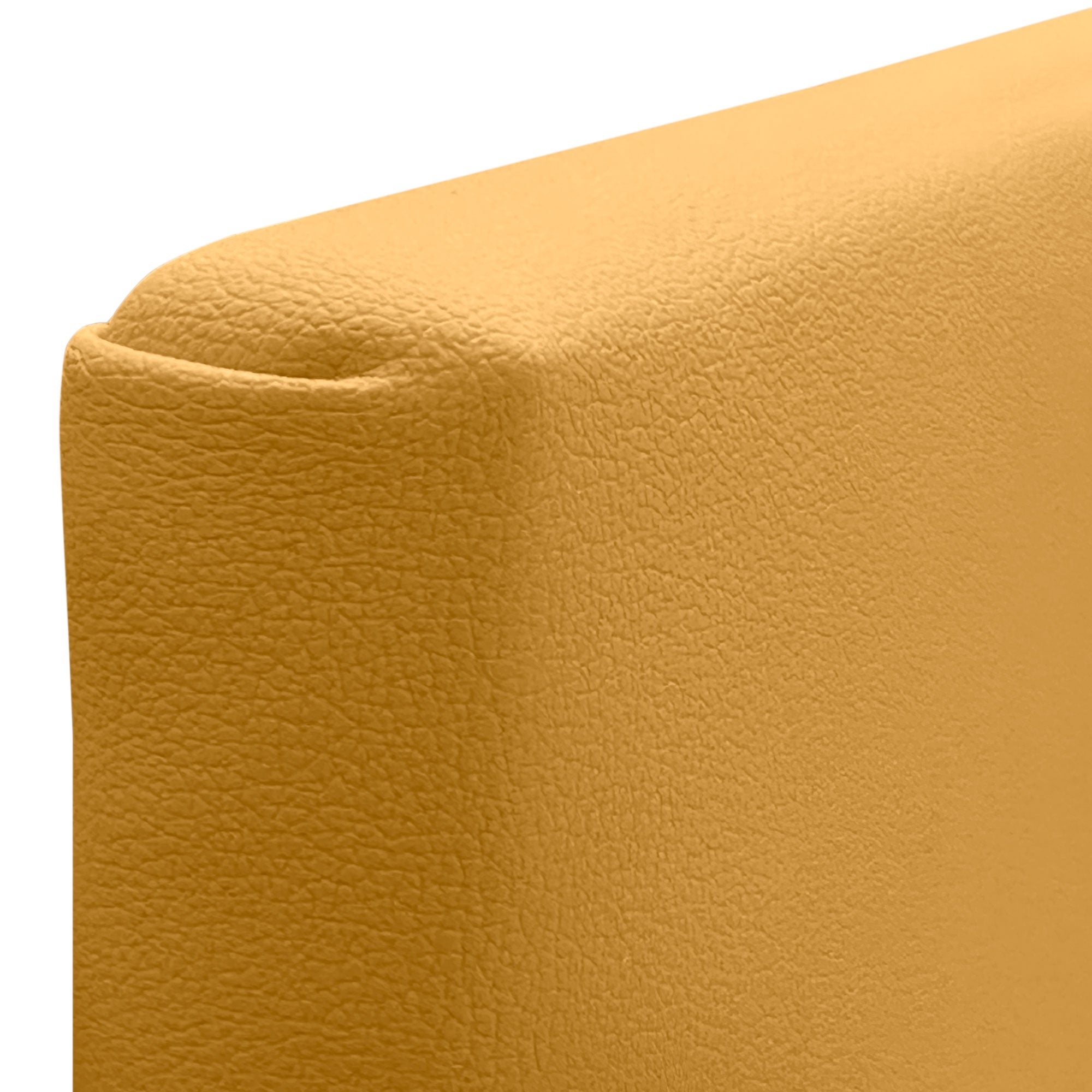 DHOME Cabecero de Polipiel Liso cabeceros Cabezal tapizado Cama (Polipiel Mostaza, 135cm (Camas 120/135/140)) - 5