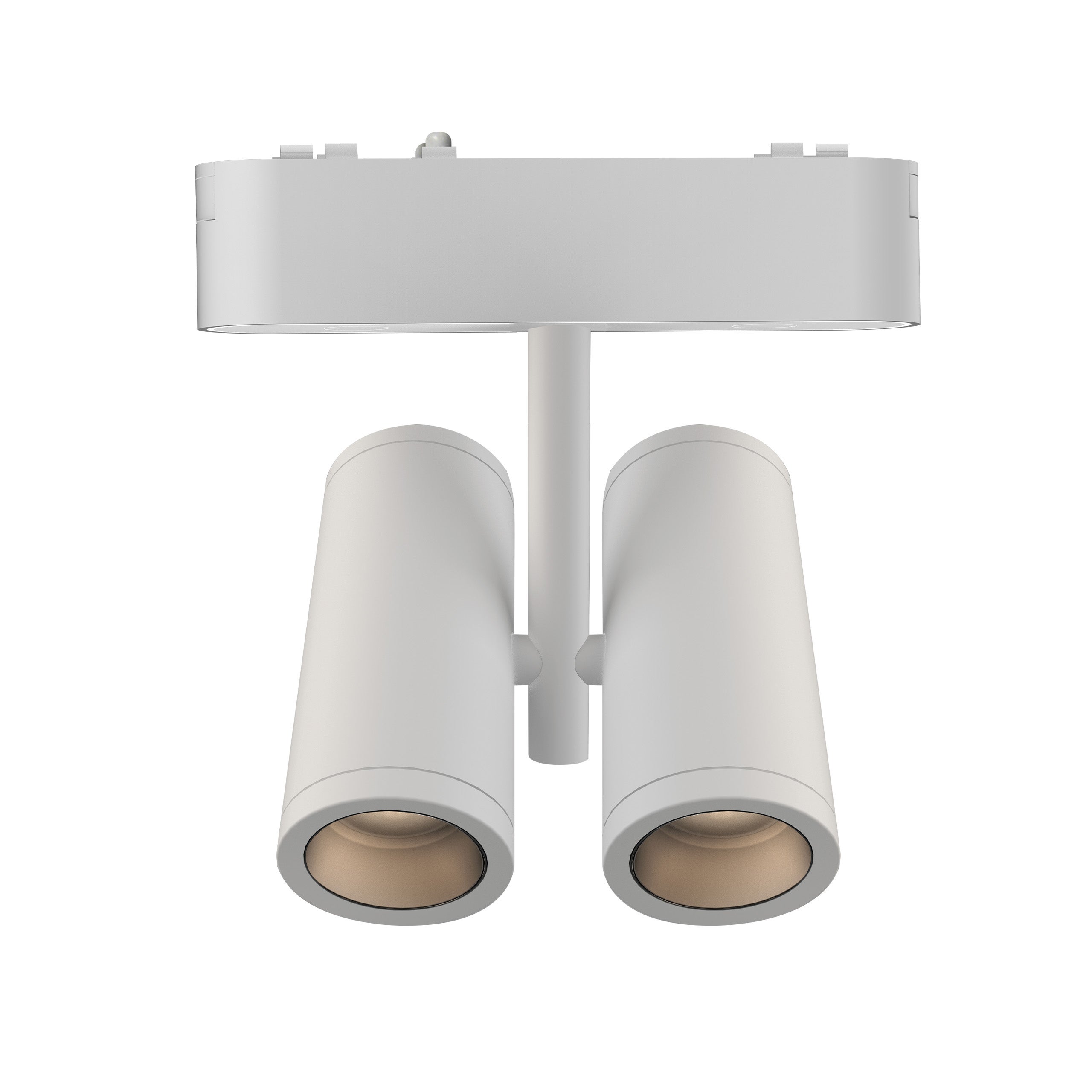 Lampa szynowa podwójna LED Luxo 48V Ringo Duo 16W 36° 4000K z regulacją obrotu biała MasterLED