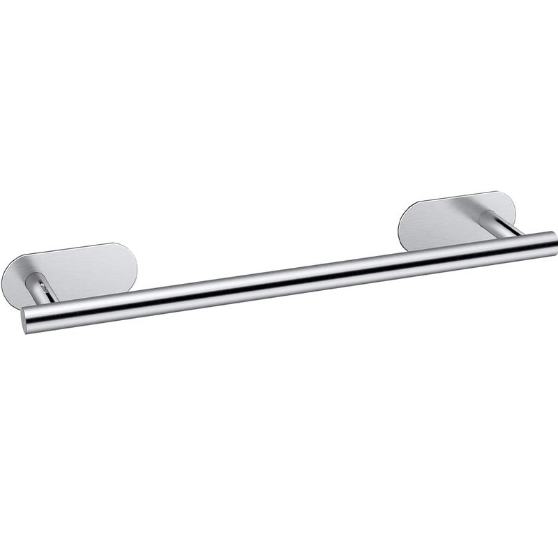 Wieszak na ręczniki łazienkowe, 40 cm, samoprzylepny, ze stali nierdzewnej, wodoodporny, nie wymaga wiercenia.