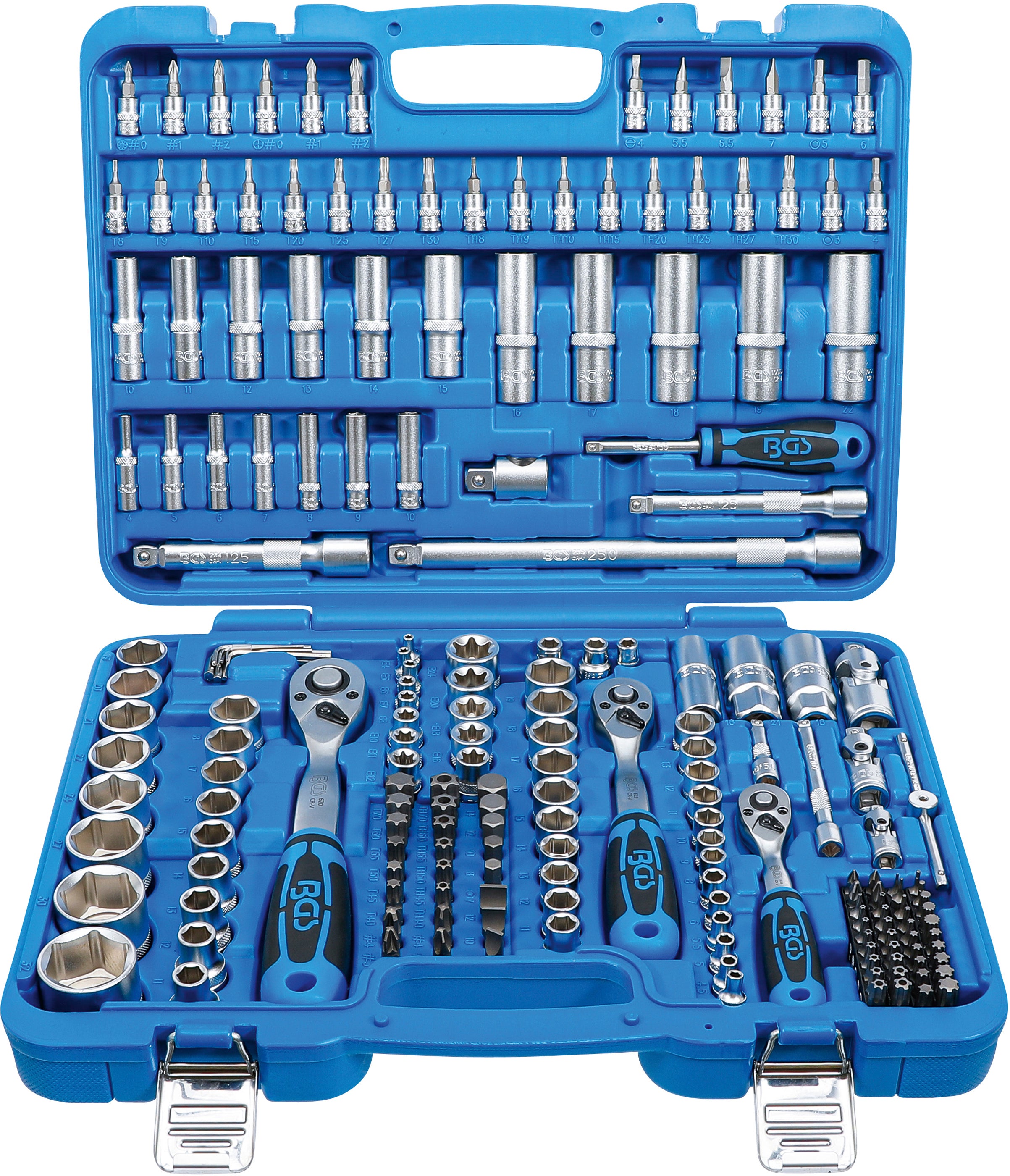 Zestaw Nasadek BGS TECHNIC 192 elementy Pro Torque stal chromowo-wanadowa