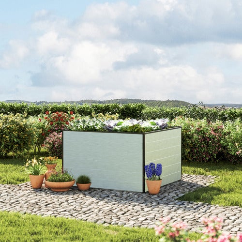 119 x 119 x 77 cm Grzadka podwyzszona, aluminium anodowane