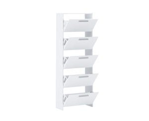 Aroktake Scarpiera In Metallo 4 Ripiani - Rustica, Alta Capacità - 28x61x60 Cm - Per Ingresso, Corridoio E Soggiorno