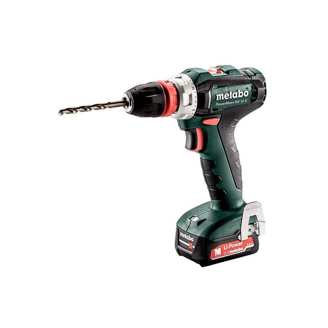 Perceuse visseuse 12 V Li-Ion 2x 2.0 Ah 40 Nm 18 mm avec système Quick PowerMaxx BS 12 Q Metabo