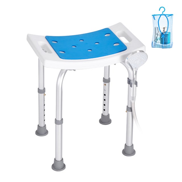 Chaise de douche réglable,SucceBuy tabouret antidérapant,capacité 158,8 kg,idéal pour personnes âgées et handicapées