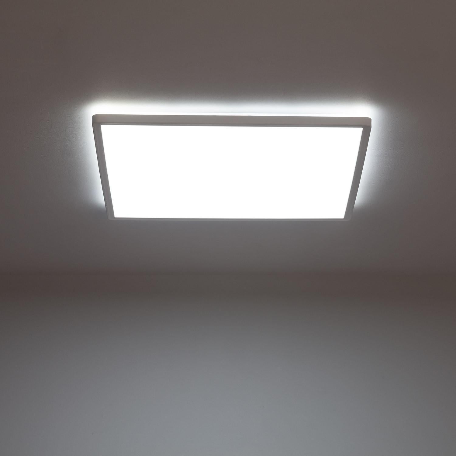 Ledkia Plafón LED 24W Cuadrado SwitchCCT Seleccionable 420x420 mm Doble Cara Seleccionable (Cálido-Neutro-Frío) PC - 6