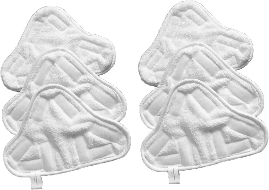 2 Panni Triangolari Riutilizzabili In Microfibra Per Scopa A Vapore - Testina Di Ricambio Lavabile Per Pavimenti - 28,5x19,5 Cm