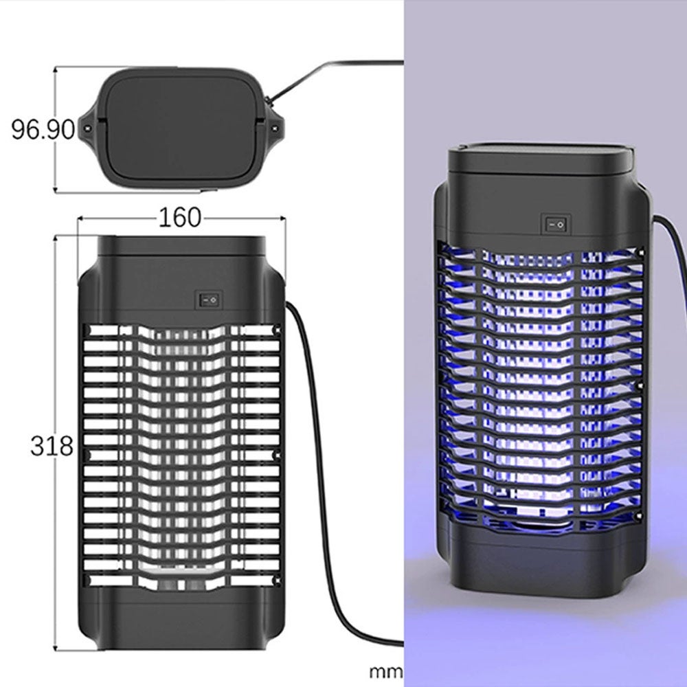Wodoodporna zewnętrzna lampa przeciw komarom elektryczna lampa UV przeciw owadom W domowa lampa przeciw komarom skuteczny środek odstraszający komary