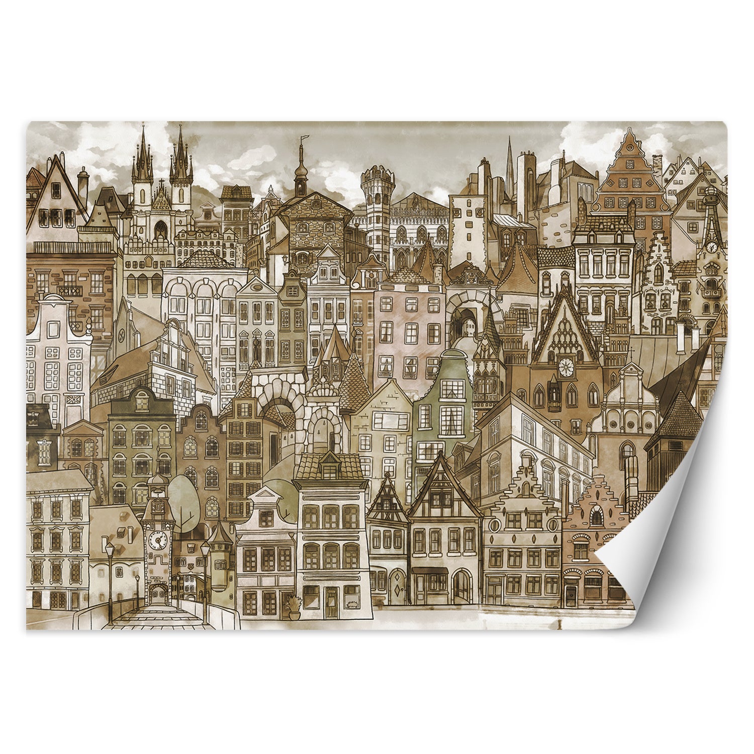 Fototapeta, Brązowe miasto architektura 368x254