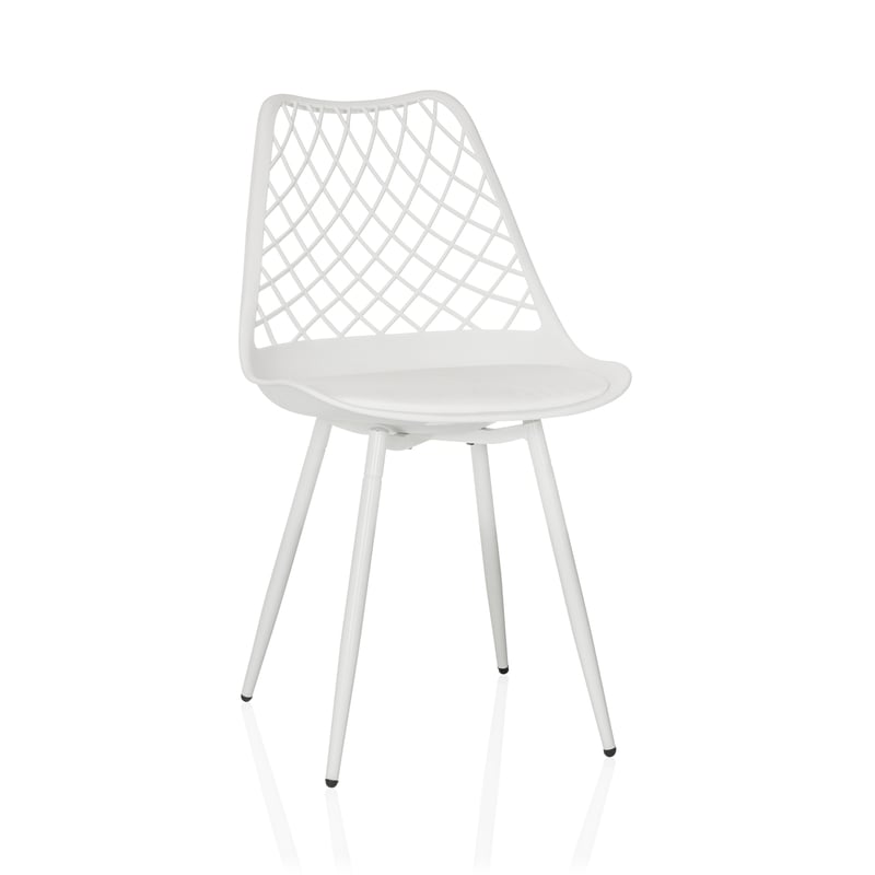 Krzesło zewnętrzne BEGIO S Biały hjh LIVING