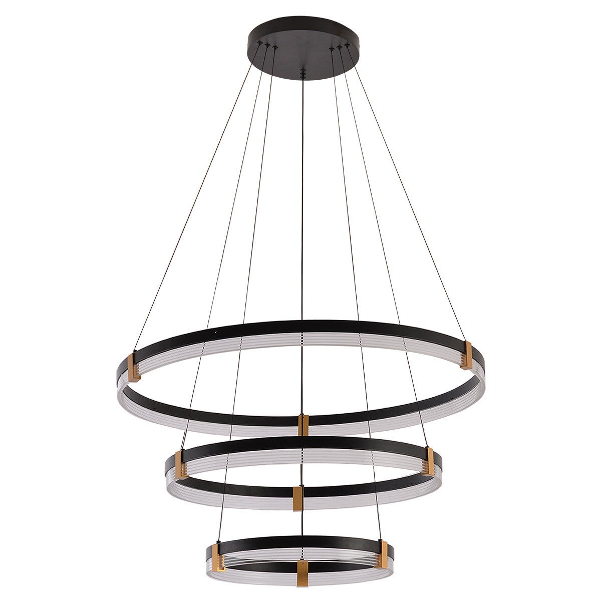 Lampa wisząca PLUM LED 40W / 32W / 24W Odcienie bieli 8310lm czarna wym: 150 x 80 x 80 cm Light Prestige