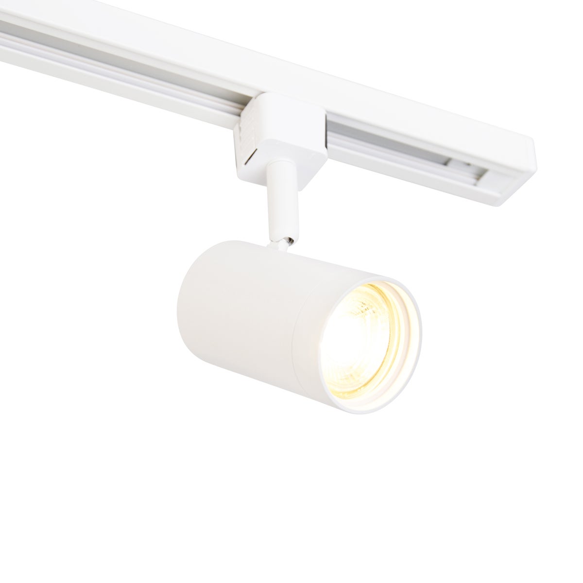 Sistema di illuminazione a binario moderno con 6 faretti bianchi monofase 200 cm - Iconic Jeana - 3