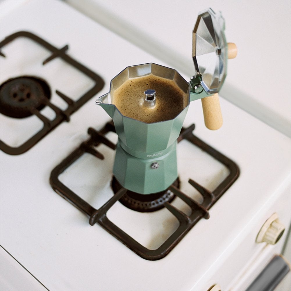 CREATE - THERA MOKA RETRO - Włoska kawiarka - Sauge
