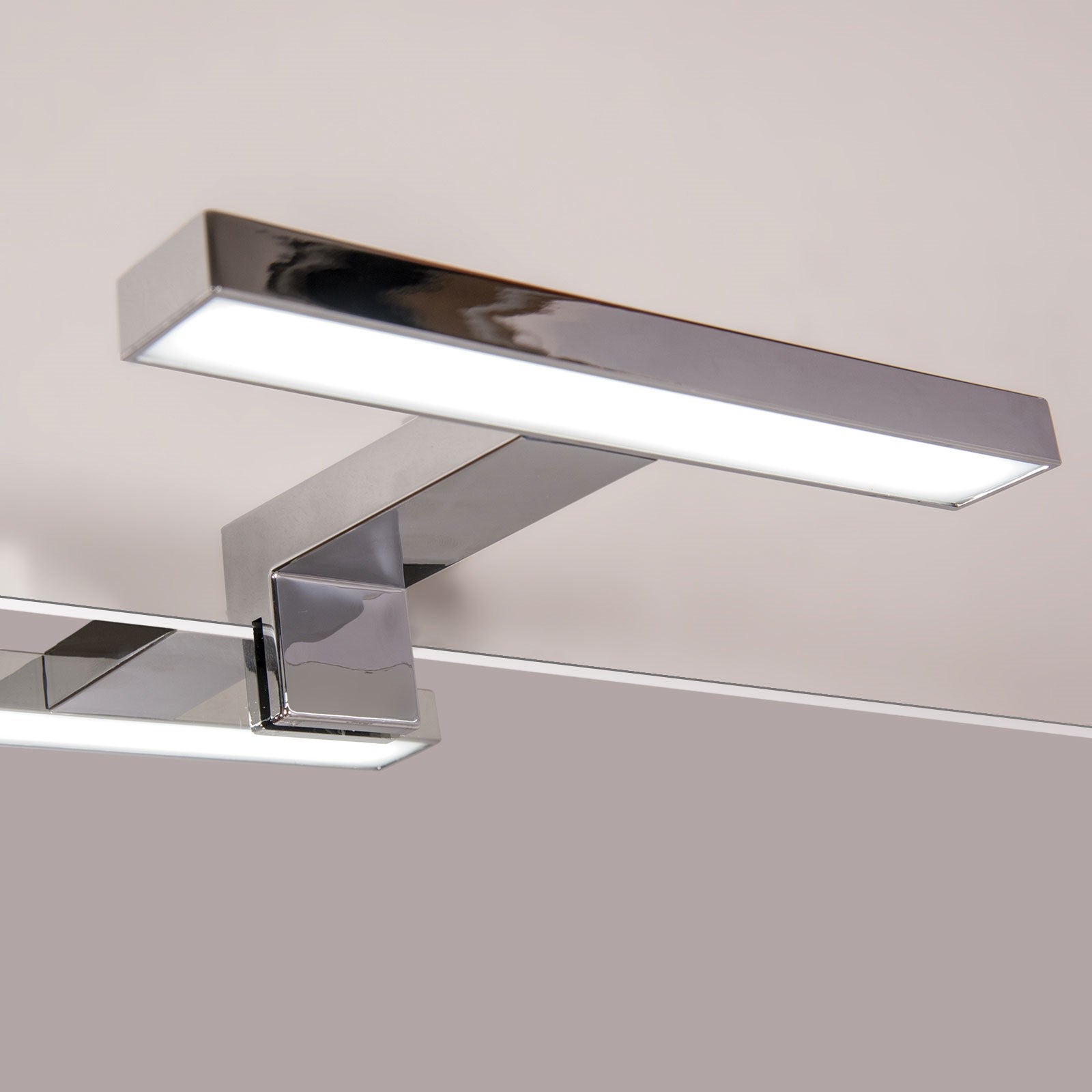 KAD - Miroir bord poli 60x80 cm avec lampe LED réversible - 3