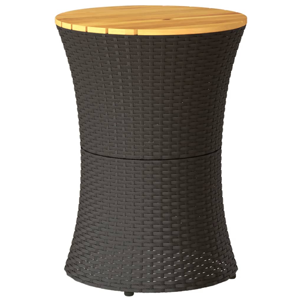 BABORUI Tambour à Pluie Extérieur Jardin - Mini Tambour 7,6 Cm 6 Notes Acier Noir Amélioré