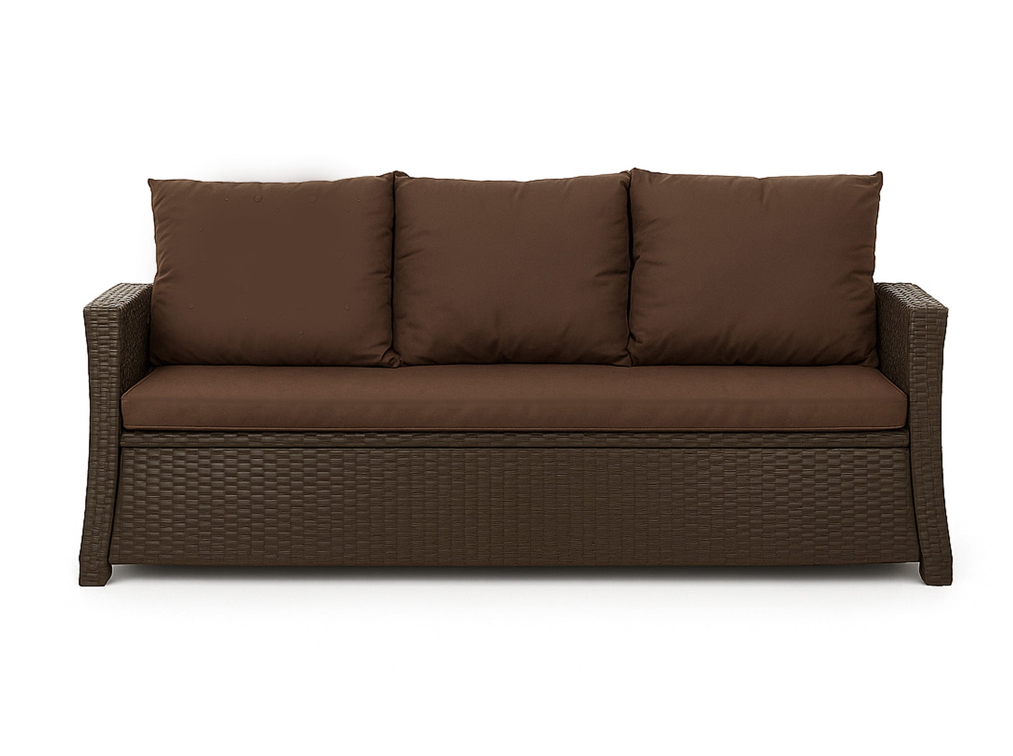 Poduszka ogrodowa na sofę rattanową 160x50x50cm poduszka na meble rattanowe brązowa, poduszka na balkon taras, poduszki na meble ogrodowe