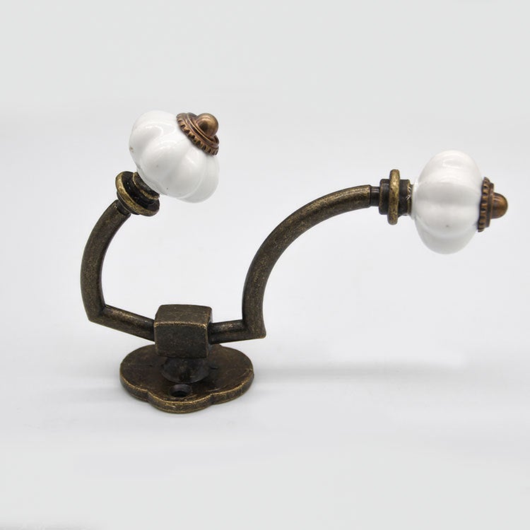 4 Ganci Appendini Vintage In Ottone Anticato, Da Parete, In Alluminio Robusto, Per Bagno, Ingresso, Cucina, Dimensioni 12x8x5.3 Cm