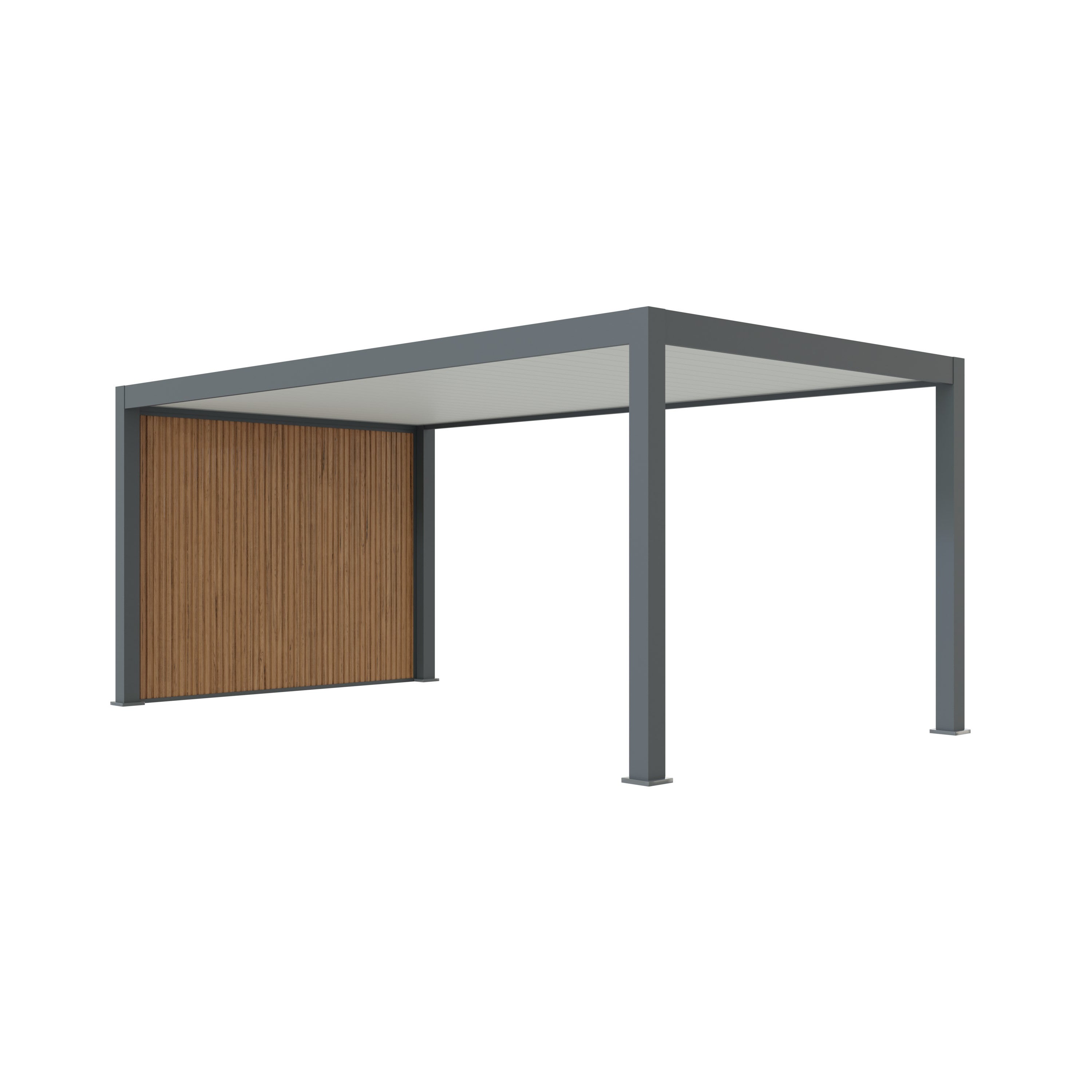 Carport Aluminium 330 x 563 cm PRESTON - 20 m2 - Hauteur : 255 - 1 Voiture - Abri Voiture Autoportant - Sans Déclaration Travaux - 2