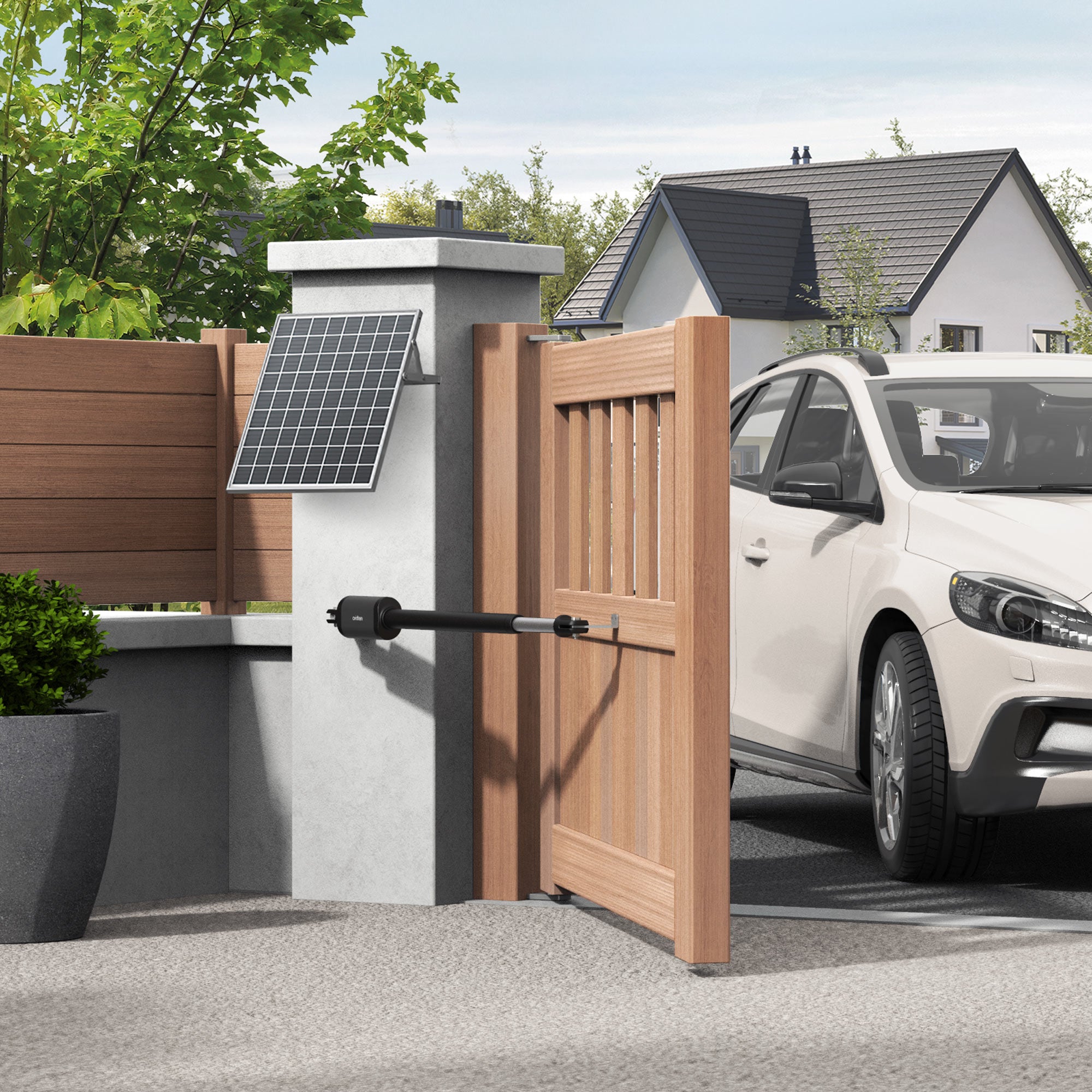 Motorisation télescopique solaire pour portail à battants - Styrka 310 - 3