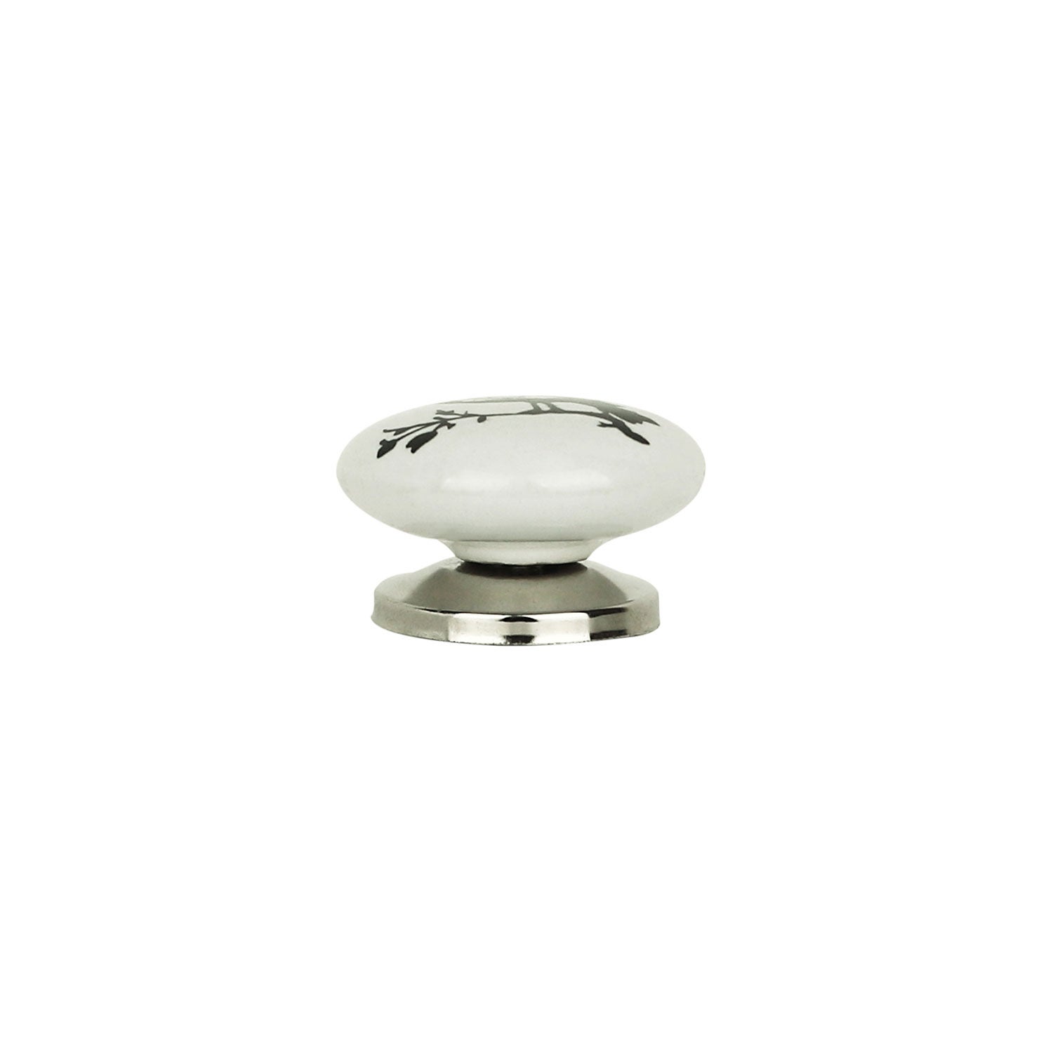 Bouton de meuble BIRD, Porcelaine blanche Ø35 mm - 4
