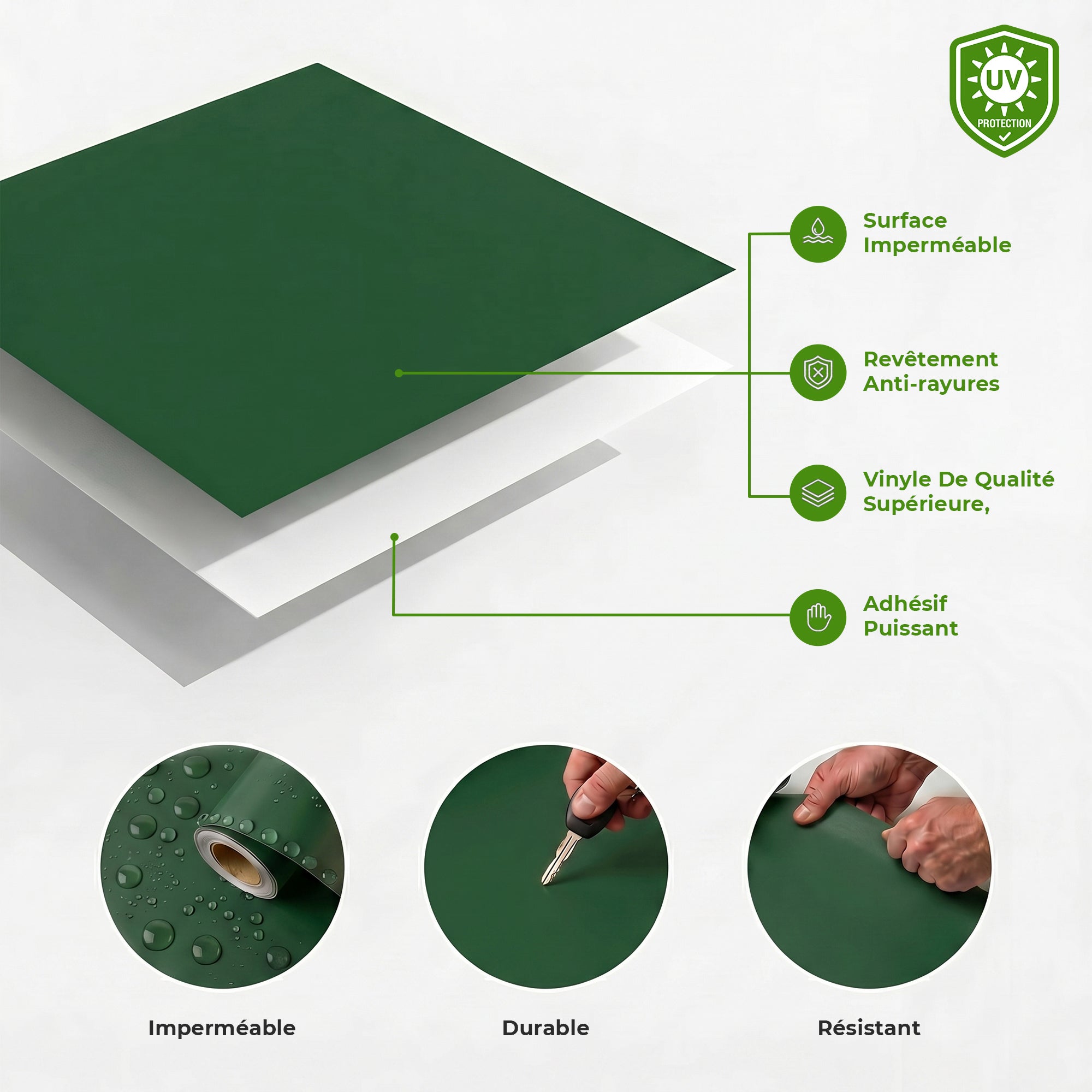 Rollo adhesivo por metros - 40 colores disponibles - adhesivo de pared - revestimiento sticker mural decorativo - 60cmx3m - 6