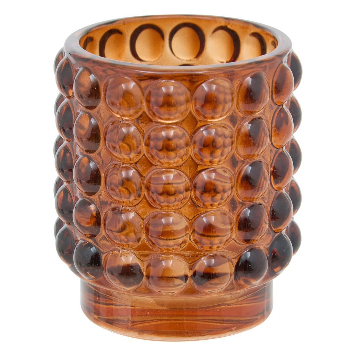 Set Di 6 Portacandele Conici In Vetro Trasparente – Cristallo Senza Piombo, Base A Rilievo, Centrotavola Eleganti Per Matrimoni E Natale