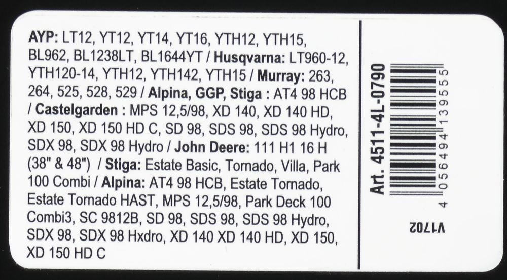 Courroie trapézoïdale X-Grip V de type 4L790 - 3
