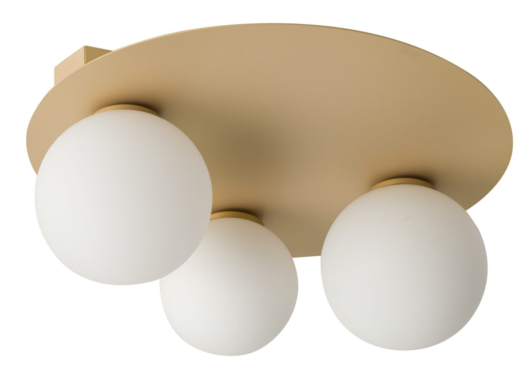 Lampa sufitowa wisząca Argon złoto-biała 3xG9x12W dekoracyjna wym: 19 x 40 x 40 cm metal SIGMA