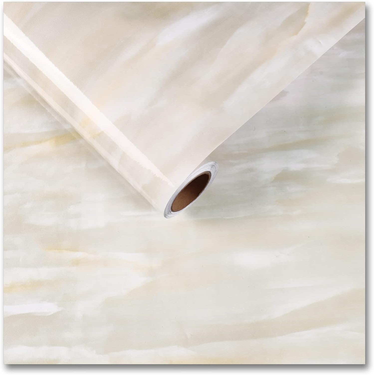Tapeta samoprzylepna Beige Marble, tapeta samoprzylepna na ścianę, naklejka winylowa do mebli, naklejka do salonu, naklejka do łazienki, 40 cm x 500 c