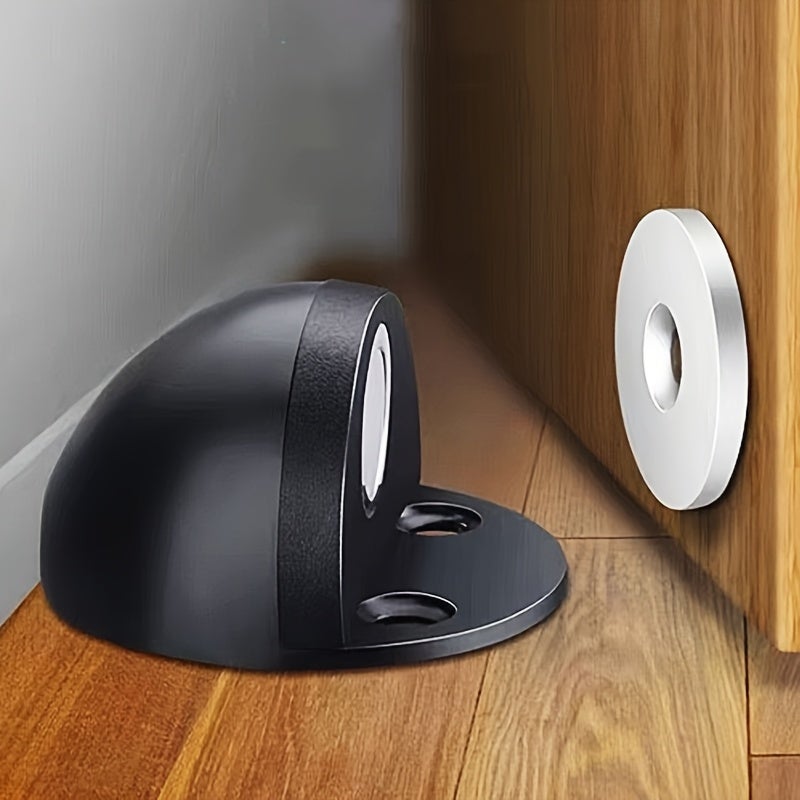 Butée de porte magnétique sans perçage – 50 pièce – Butée de porte au sol en forme de dôme - 6
