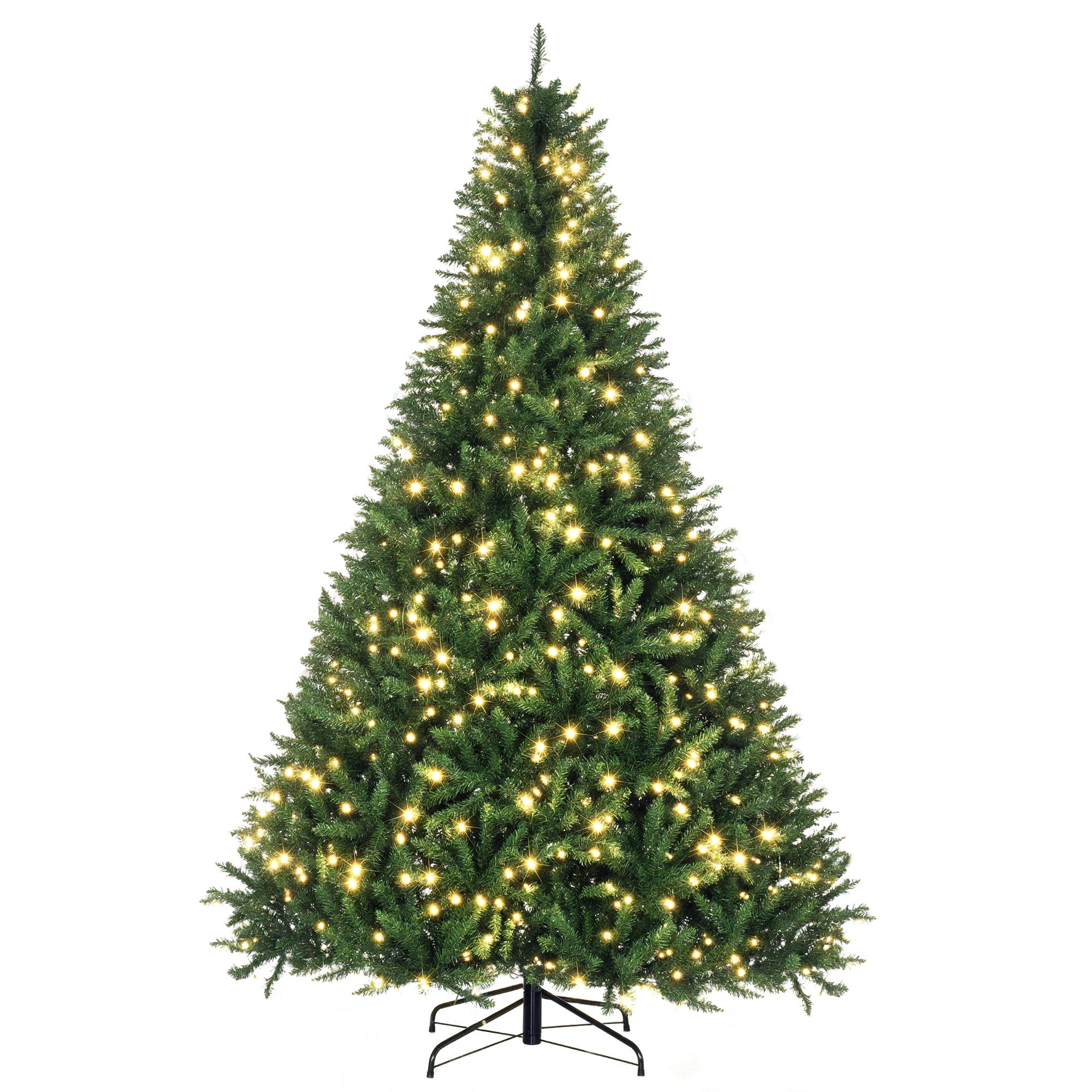 Sapin de Noël artificiel Vert 210 cm PVC et métal