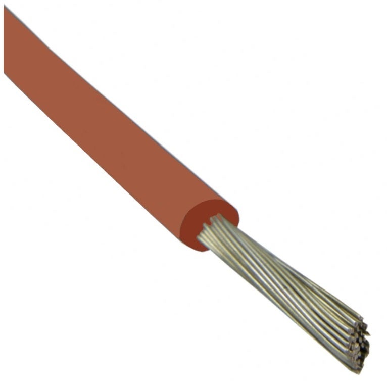 Kabel silikonowy SIF 180°C 1,5mm2 jednożyłowy ceglasty 300/500V ciepłoodporny bezhalogenowy linka TKD 100m