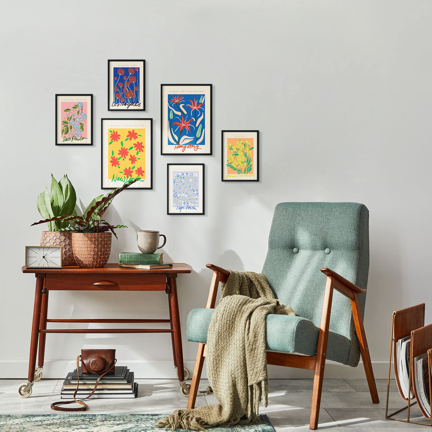 Lot De 6 Posters Art Abstrait Nacnic - Déco Murale Moderne A3 Et A4 Sans Cadre