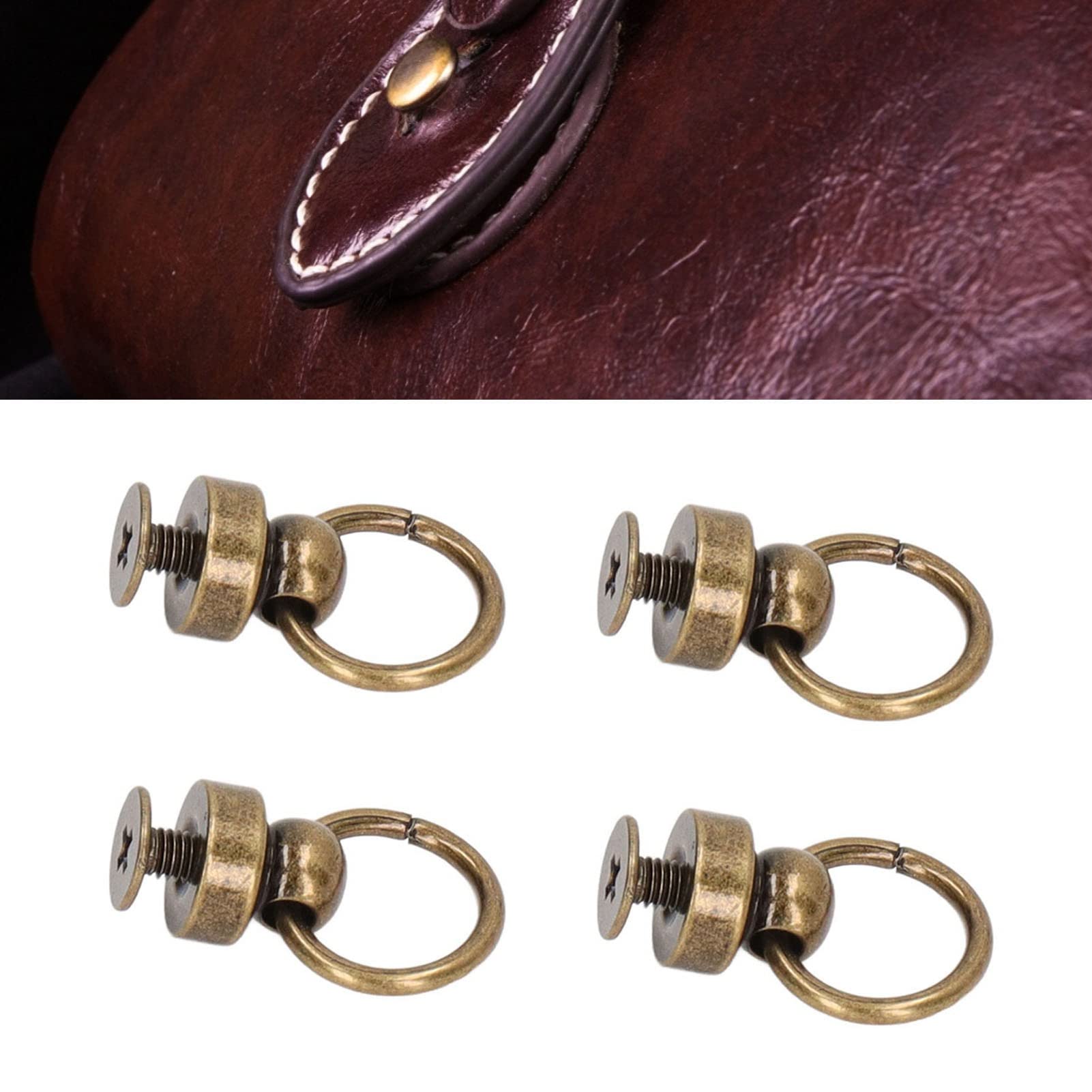 200 set di rivetti in ottone da mm,borchie a sfera per borse