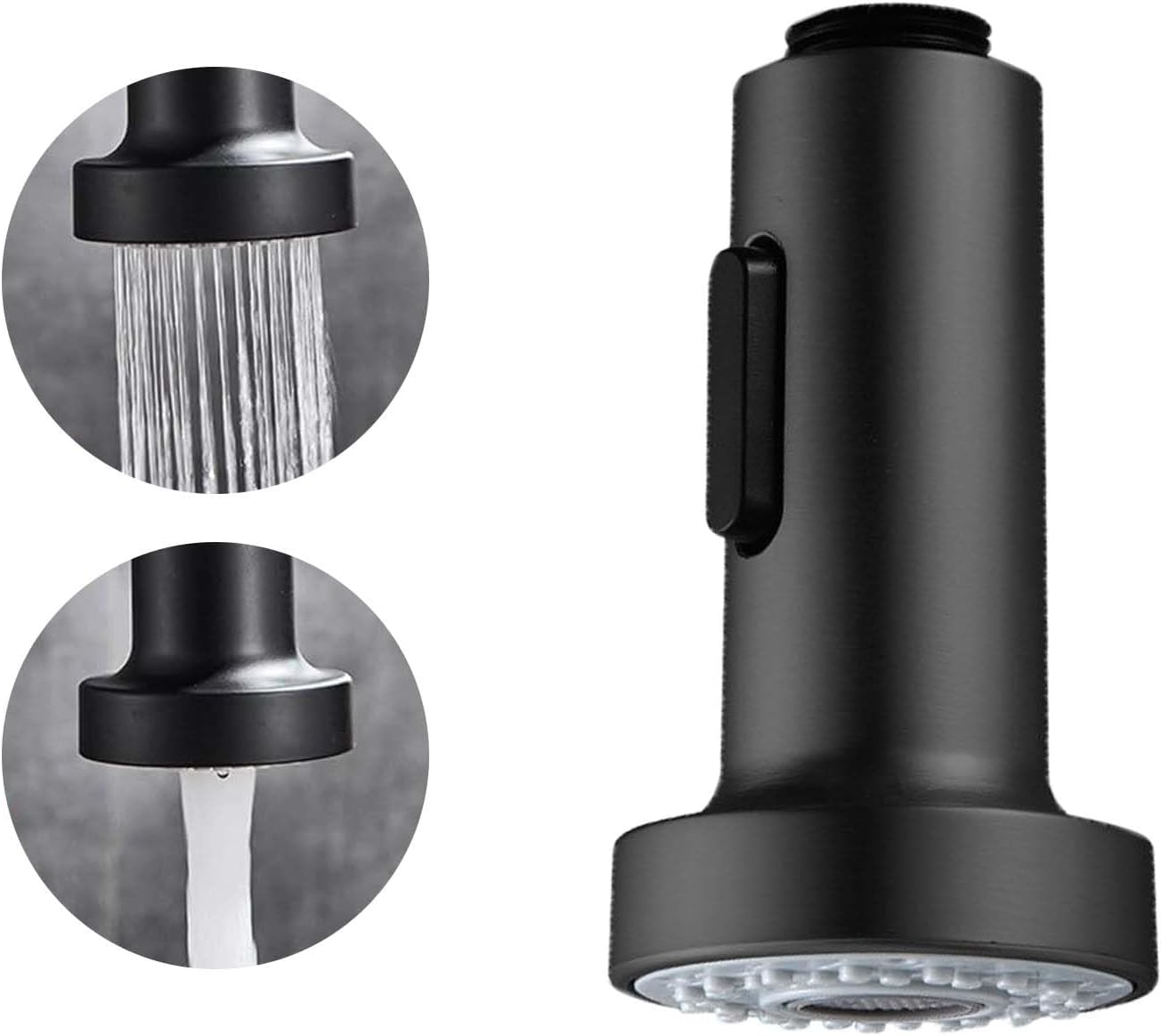 2-trybowa głowica natryskowa do kranu kuchennego (czarna)