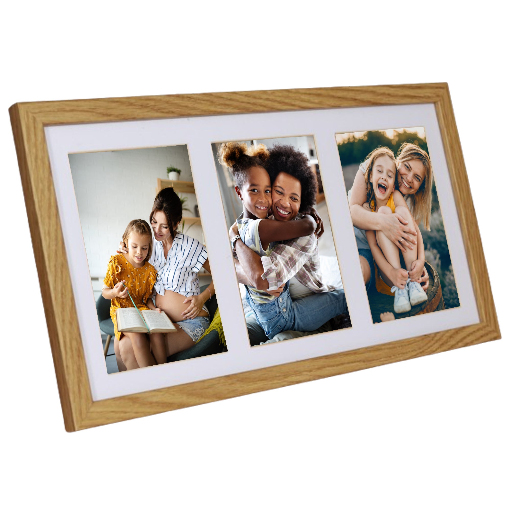 DR35 Cornice Su Misura In Legno MDF Con Vetro Acrilico Antiriflesso (99x34 Cm, Bianco Opaco) - copertina