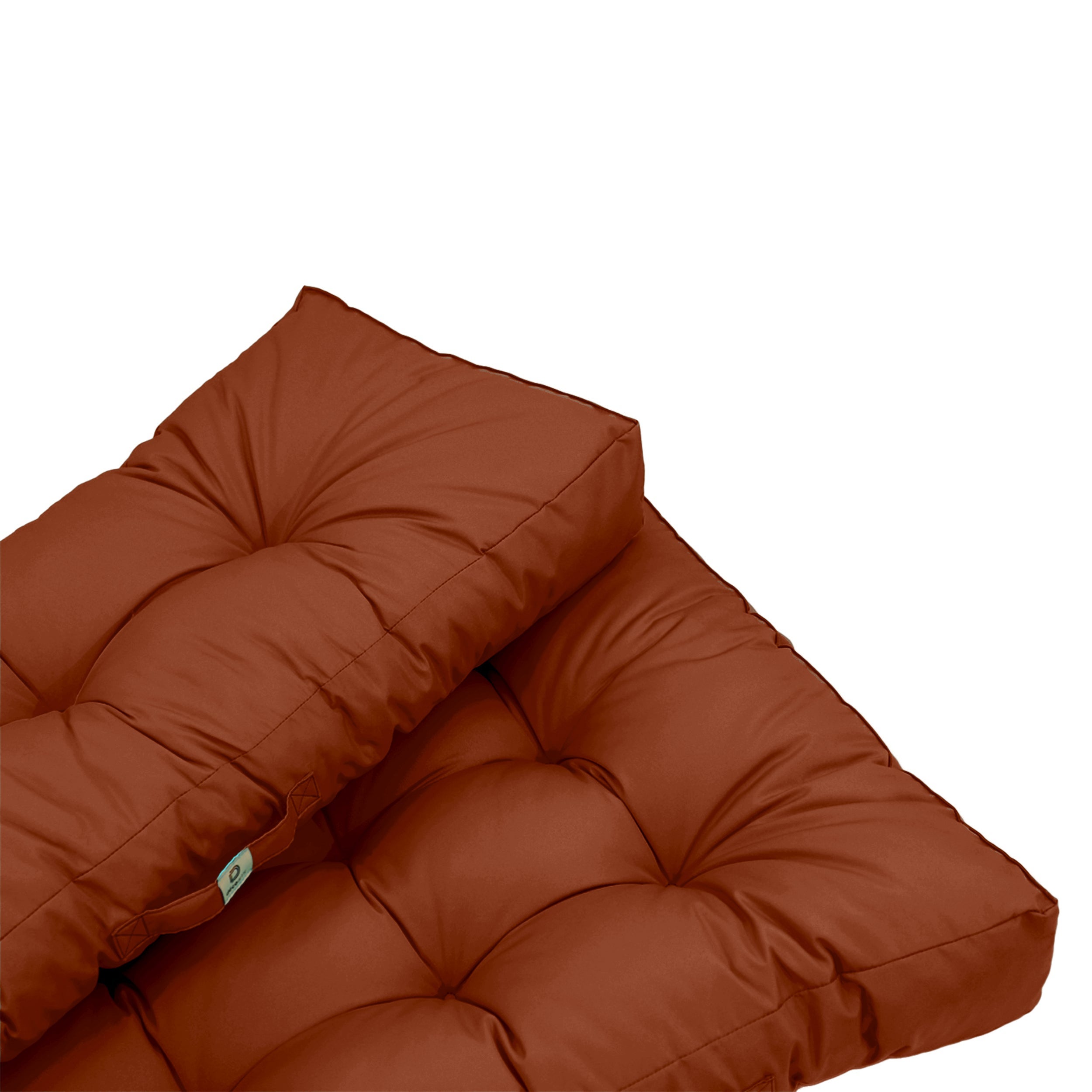 Coussins matelas pour palette 120X80X20 en polyester terracotta - 7