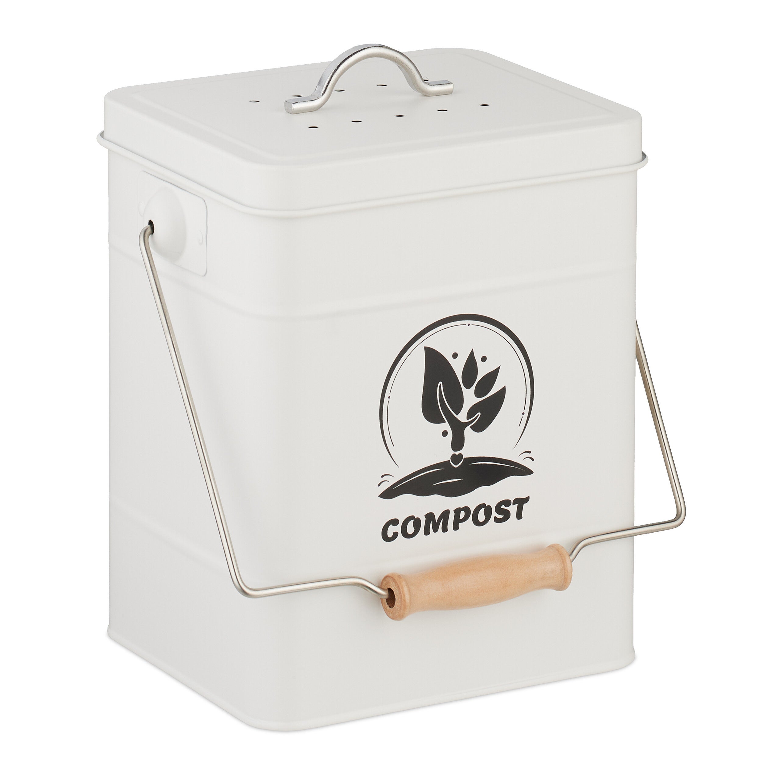 Boxwizard Bidone per compost biologico, per cucina, piccolo contenitore