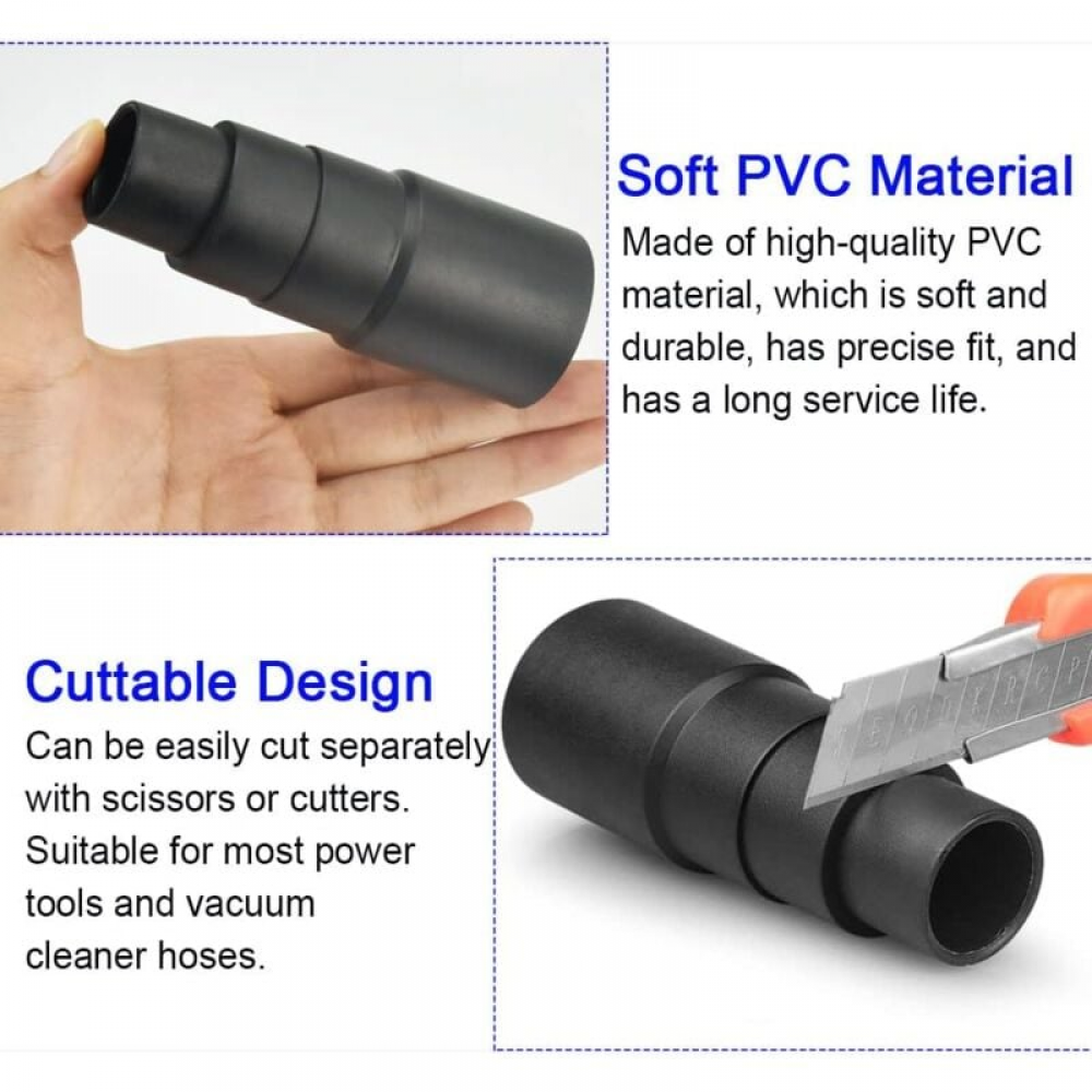 Adaptateur universel pour tuyau d'aspiration de poussière pour ponceuses orbitales aléatoires (25 mm, 30 mm, 34 mm, 42 mm) - 3
