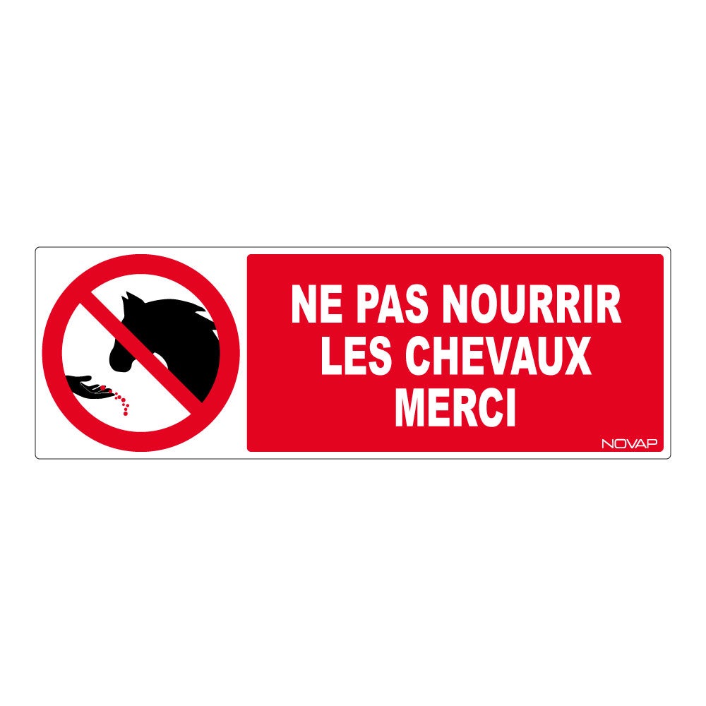 Chevaux Plaque ne pas Nourrir ni toucher panneau cheval pancarte de box bien-être