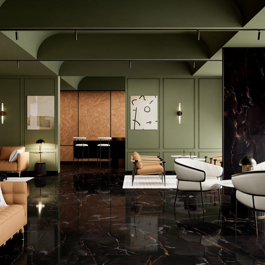 Charme Nero - Marmo Onice Lucido - Piastrelle 60x120 cm 10 mm - MAO 5003 60x120 GLOSSY 10 mm - 2