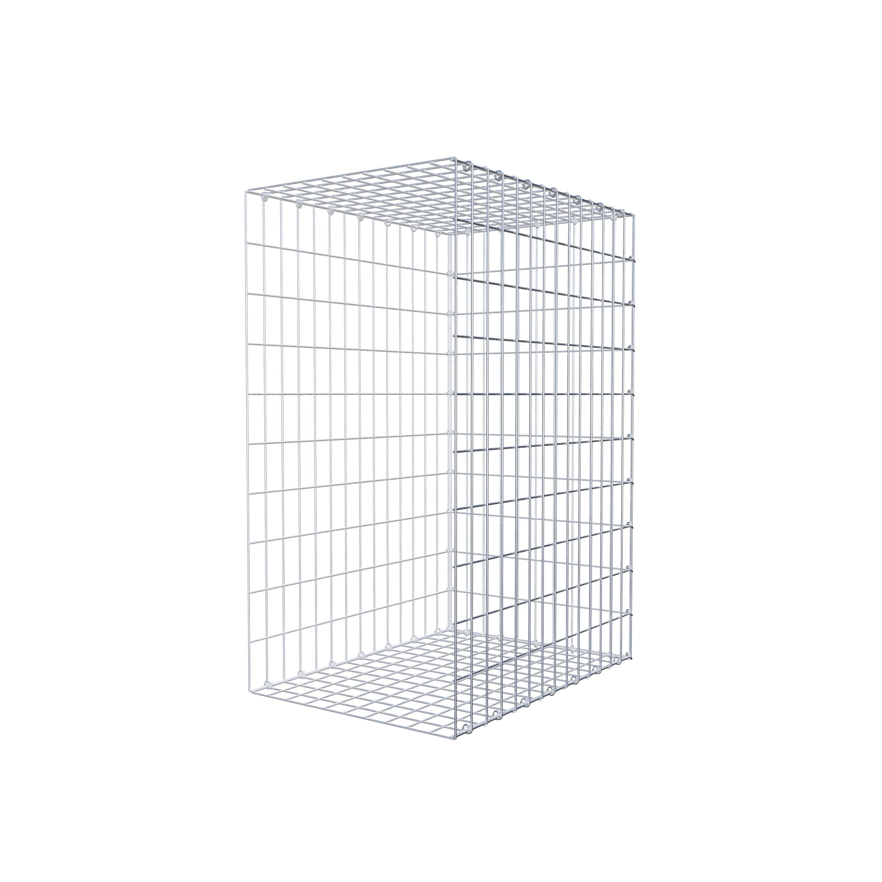 Gavión para alargar en acero galvanizado 100x70x50cm (LxAxP), malla 5 x 10cm, Anillo en C, sin rejilla frontal - 5