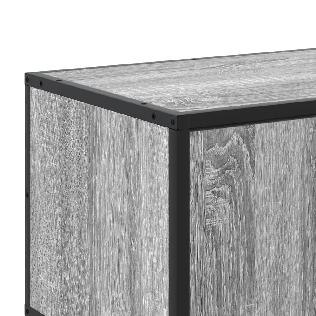 vidaXL Meuble TV sonoma gris 180x35x41 cm bois d'ingénierie - 8